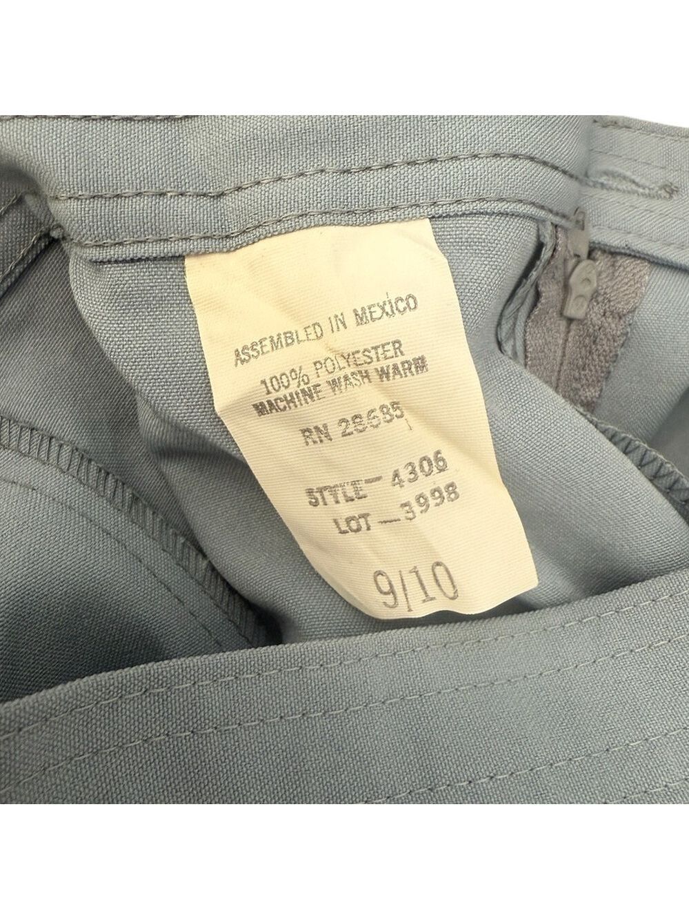 NWT Vintage British Canvas Styled In California Gray Skirt Size 9/10 - Picture 6 of 6